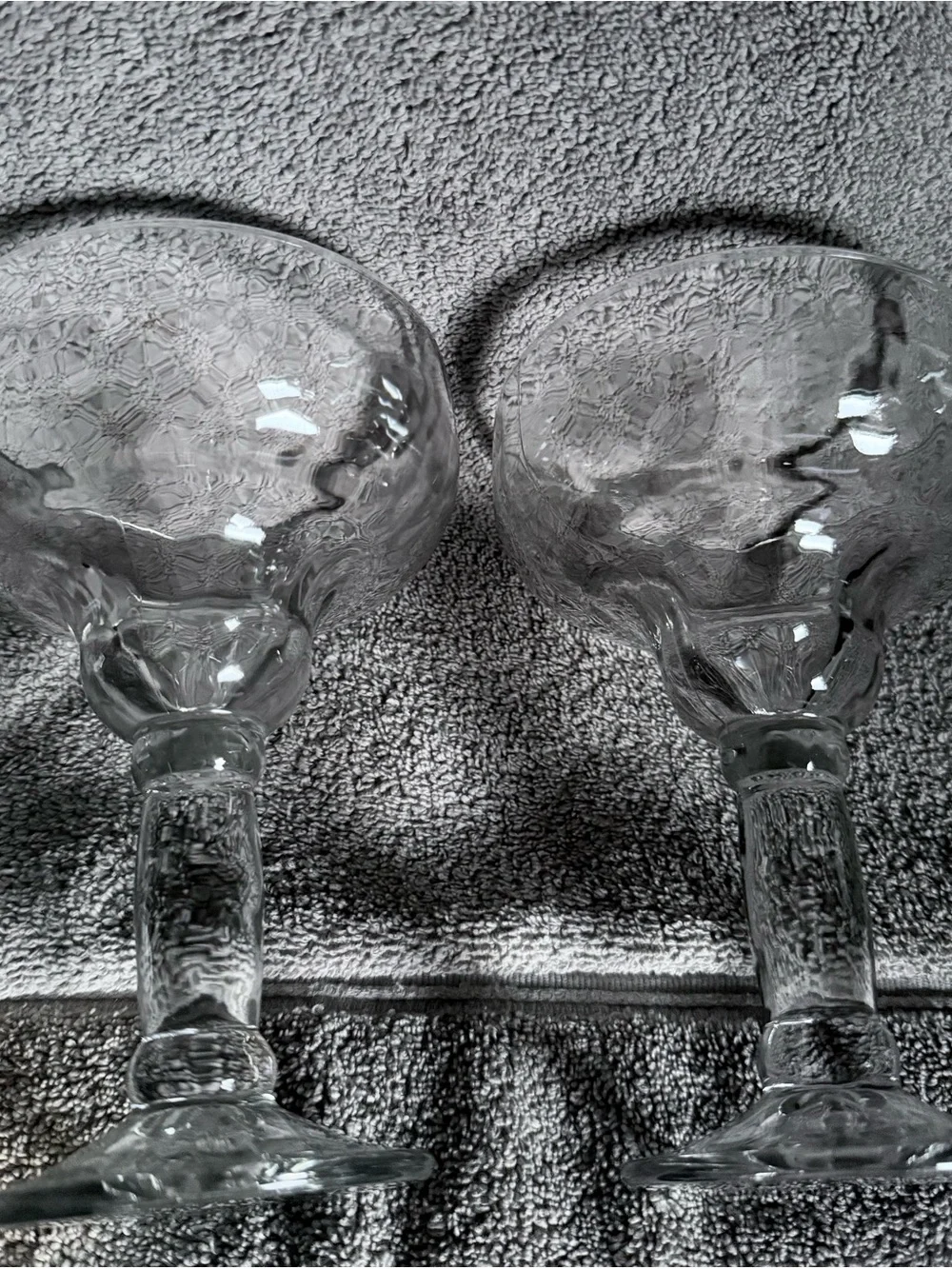 Clear Glass Margarita Coupes - Set of 2